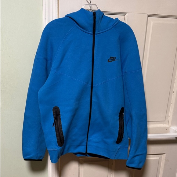 Nike Bright Blue Tech Hoodie with Black Details